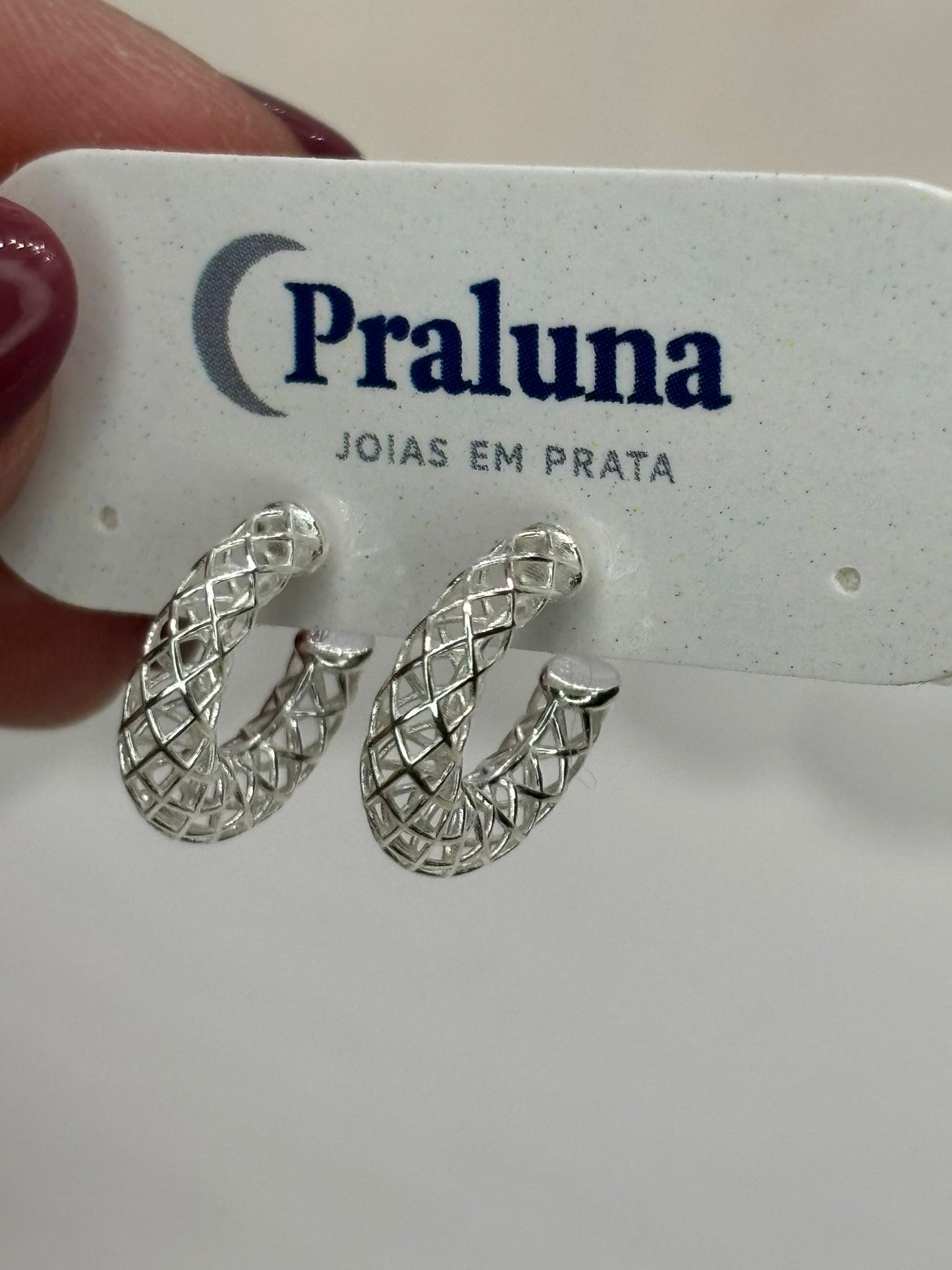 Argola Redonda Rendada