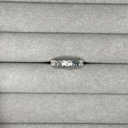 Anel Folhas de Prata