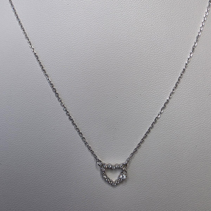 Colar Coração Cravejado