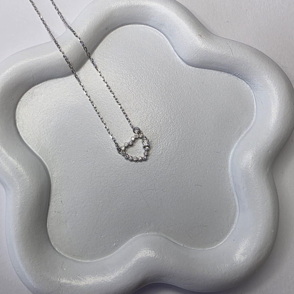 Colar Coração Cravejado