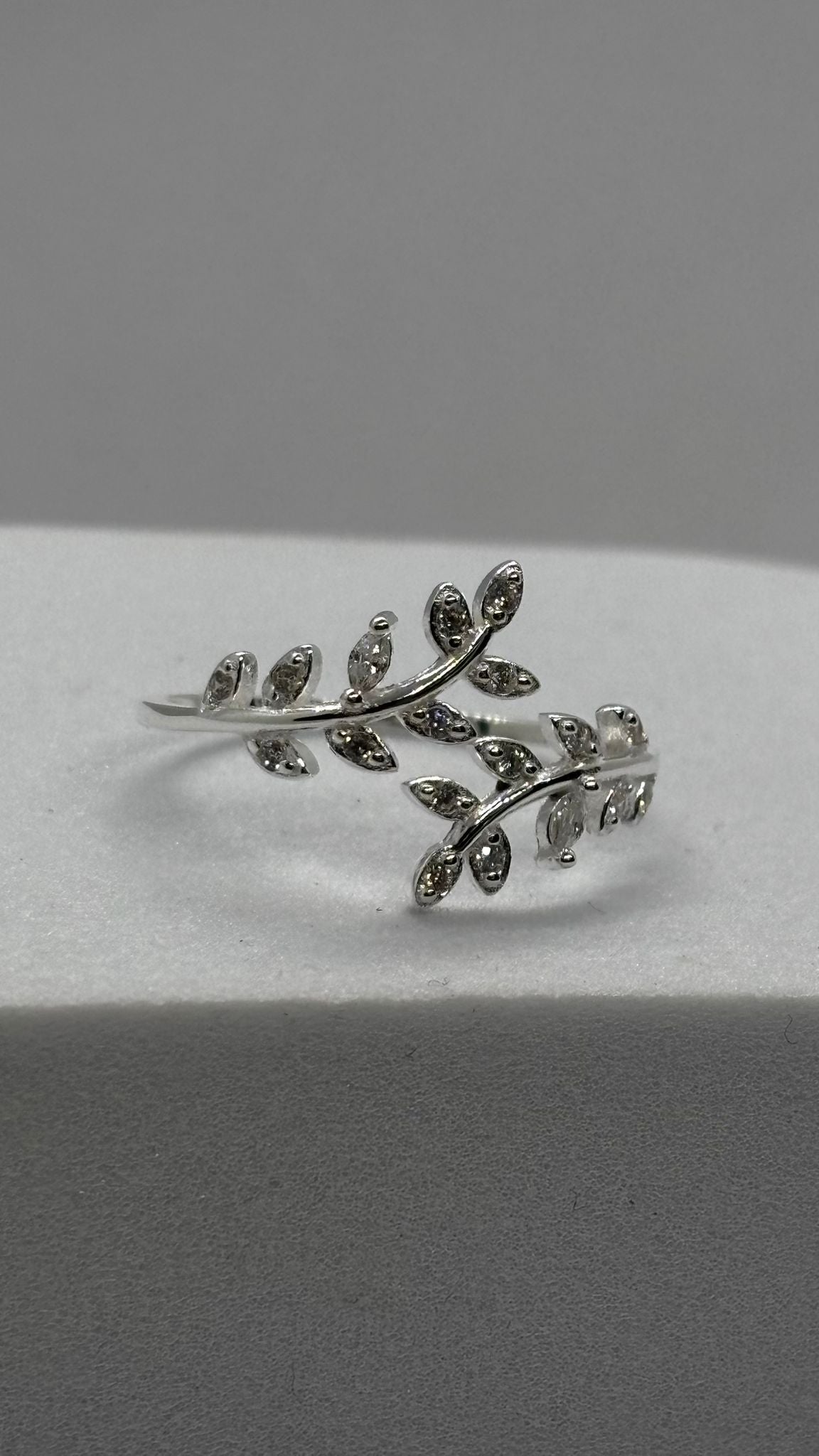 Anel Regulável Ramos Cravejados